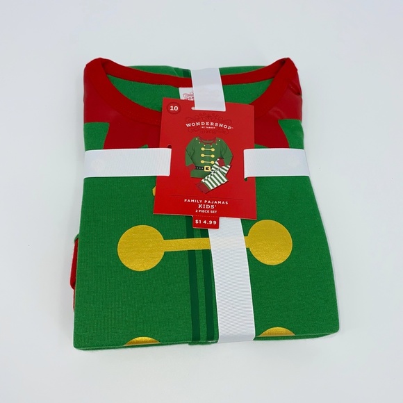 NEW Kids Holiday Elf Pajama Set 2 pc set Christmas - Picture 7 of 11